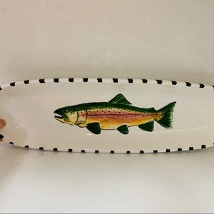 NWT Large boutique Emmy fish serving tray